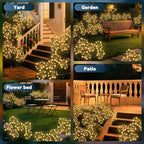 Solar Garden Lights 4 Pack Waterproof Swaying Starburst Light Solar Outdoor Lights for Yard Patio Walkway Pathway Party Wedding Decoration, Unique Gifts for Women, Warm White - Image 7