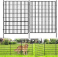 15 Panels No Dig Fence, 32 in(H) X 36 ft(L) Garden Decorative Fence Animal Barrier for Dogs, Rustproof Metal Garden Edging Border for Outdoor, Yard, Patio, Black by NANYEZH