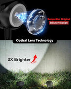 Focusing Solar Spot Lights Outdoor Waterproof, RGB+3CCT Tree Uplights 6Pack - Image 2