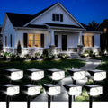 AUDERWIN Solar Spot Lights Outdoor Waterproof 10 Pack Cool White by AUDERWIN