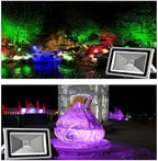 Floodlights - Landscape Light, IP67 Outdoor Waterproof LED Landscape Tree Spotlights, Adjustable RGB Color-Changing Spotlight, for Green Illumination of Trees(Red,10W) - Image 6