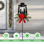 WAIU Solar Powered Metal Nativity Scene Garden Stake, Waterproof Outdoor Christmas Silhouette Yard Decor - Image 3