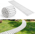 Landical 24ft Wooden Garden Pathway Walkway, Roll Out Outdoor Path,White by Landical