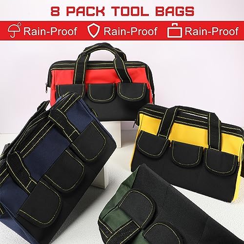 Silkfly 13 Inch 8 Pcs Tool Bags for Men,Waterproof Tools Organizer Bag - Image 7