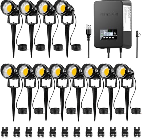 SUNVIE Low Voltage Landscape Lights with 300W Transformer, 12PCS by SUNVIE