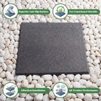 Nuanchu 8 Pcs Rubber Stepping Stones Outdoor 12 x 12 Inch, Square, Gray - Image 4