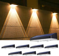 Solar Lights Outdoor for Fence, Wall, Step, Deck, Railing, Porch, Address by XmnSoly