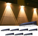 Solar Lights Outdoor for Fence, Wall, Step, Deck, Railing, Porch, Address by XmnSoly