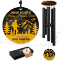 Personalized Hiking Memorial Windchime Custom Name & Year, Someone We Love Hiking Heaven's Trails Sympathy Gift, Garden Remembrance Outdoor Decor Melodic by AlpadilCo