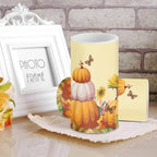 Butterfly Sunflower Flameless Candles Pumpkin Battery Operated Candles with Timer Remote LED Pillar Lights for Harvest Day Home Decoration Battery Tealights - Image 3