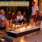 34.5 Inch Drop-in Table Top Fire Pit- A Portable Stainless Stel Fire Pit for Outdoor Use, Easy to Move and Does Not Require Connection to Pipes - Image 7