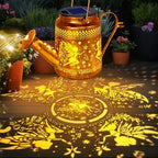 Fariy Solar Lights Outdoor Waterproof, Solar Watering Can Lights with Shepherd Hook, Metal Angel Hanging Lantern Garden Decor Yard Outside Patio Lawn, Gifts for Mom Grandma Women Birthday - Image 2