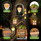 7 Pcs Fairy Garden Accessories Tree Hugger Gnome Statue Tree Faces - Image 4