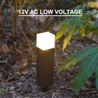 GOODSMANN 8 PK Low Voltage LED Bollard Path Lights 2W 100 Lumen Bronze - Image 3