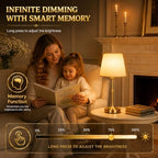 Yunaking Rechargeable Gold Table Lamp: Cordless Lamp with 3 Color Dimmable - Image 5