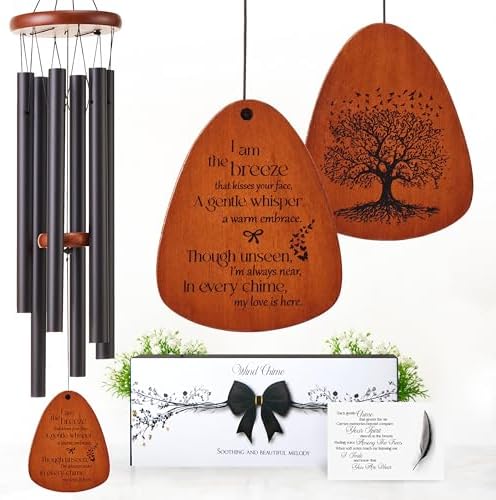 32 Inch Memorial Wind Chimes for Loss of Loved One, in Memory Sympathy Gift by CaptainD%C3%A9cor