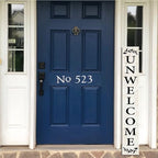 Unwelcome Porch Sign Go Away For Front Door Farmhouse Porch Vertical Wooden Plaque Entryway Home Outdoor Seasonal Spring Summer Decoration 8x48inch - Image 6