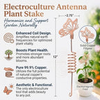 Premium Electroculture Copper Garden Antennas (3-Pack) – Decorative Butterfly Plant Growth Boosters for Tomatoes, Vegetable Gardens, Raised Beds & Houseplants – 99% Pure Copper Stakes - Image 2