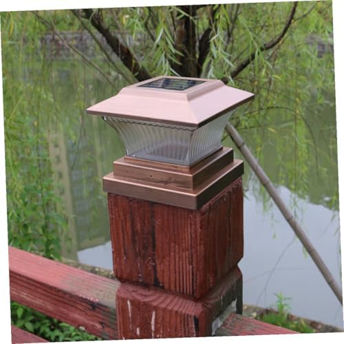 Kisangel Solar Energy Pillar Lamp 2v 150mah Ip44 Outdoor Fence Light - Image 3