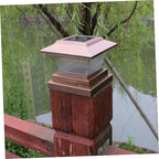 Kisangel Solar Energy Pillar Lamp 2v 150mah Ip44 Outdoor Fence Light - Image 3