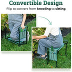 Garden Kneeler And Seat - Protects Your Knees, Clothes From Dirt & Grass Stains - Foldable Stool For Ease Of Storage - EVA Foam Pad - Sturdy and Lightweight - Bench Comes With A Free Tool Pouch! - Image 2