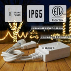 20ft Rope Lights For Outside, Connectable & Flexible Tube Lights with 8 Modes Controller,Waterproof Warm White LED Rope Lighting for Deck,Garden,Pool,Patio,Room Indoor & Outdoor Landscape Strip Light - Image 2