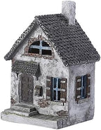 Garden House Shape Decor Resin Small House Miniature Home Outdoor Decoration by FONDOTIN