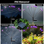 Swaying Solar Firefly Light Outdoor, 4 Pack Purple Firefly Lights - Image 7
