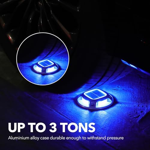 AGPTEK Solar Driveway Lights Outdoor 16 Pack, 2 Color Modes LED Deck Dock - Image 5