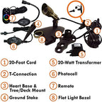 Ignite 3 Watt RGB Brass LED Spotlight Kit with Transformer & Remote - Image 2