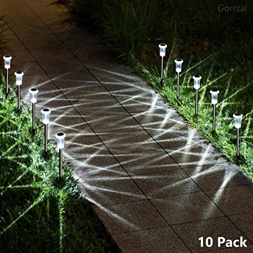 15 Pack Solar Pathway Lights Outdoor Waterproof, Cool White LED - Image 6