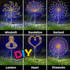 6 Pack Solar Lights (Firework Light Warm Multicolor) - Image 5