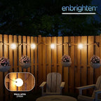 Enbrighten Globe Outdoor String Lights, 44ft, 12 Lights, White Light Only - Image 2