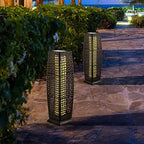Tangkula 2-Piece Outdoor Solar Powered Floor Lamps - Image 5