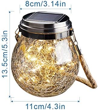ANYE Solar Power Star Light Circle Shade Outdoor Waterproof Hanging Garden Pathway Stairs LED Lamp Decorative Lanterns - Image 2