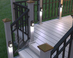 Xodus Battery Operated LED Deck/Stair Light, Motion Sensor, Bronze, 2 Pack - Image 3