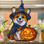Cute Halloween Corki Acrylic Suncatcher - Image 4