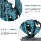 HOMSFOU Gargoyle Statue Devil Gothic Statue Outdoor Statues Home Decoration Figurines for Outdoors Outdoor Decor Gargoyle Figure Garden Decor Garden Statues Resin Demon Coat Hanger - Image 5