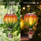 TERESA'S COLLECTIONS 2 Pack Hot Air Balloon Solar Lanterns, 17.7 Inch - Image 5