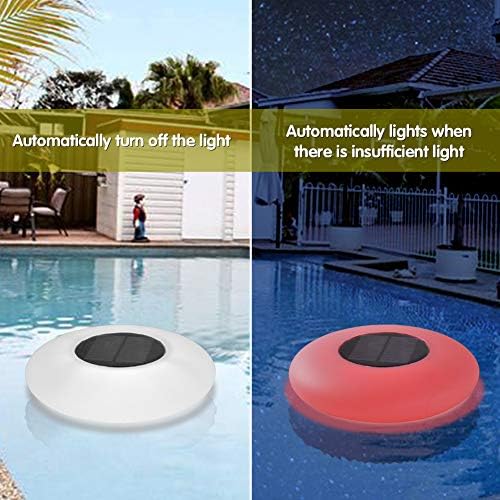 GEEDIAR Floating Pool Lights Solar Swimming Pool Light with 16 Color Changing Outdoor Decorations Light Waterproof LED Lights for Patio,Garden and Pool… - Image 2