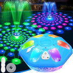 9000mah Rechargeable Floating Pool Fountain with Light Show & Anchor -1PC by ProSplash