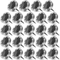 Peasur Solar Ground Lights Outdoor, 24 Pack Flat Solar Powered Disc Lights, IP68 Waterproof, Anti-Rust, Landscape Lighting for Pathway Garden Yard Lawn Walkway Landscape Driveway, Cool White by Peasur