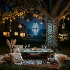 Twinkya 2 Pack Hanging Solar Lights Outdoor Garden Decor, Waterproof Plastic Moroccan Solar Powered Lantern Lamp, Outside Decorations for Patio Yard Porch Backyard Decor, Gardening Gifts for Women Mom - Image 6