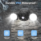 TOOWELL Battery Powered Flood Lights with Remote, Wireless Outdoor Exterior - Image 4