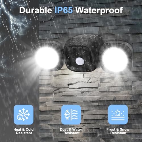 TOOWELL Battery Powered Flood Lights with Remote, Wireless Outdoor Exterior - Image 4
