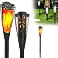 12 Led Solar Torch Light 360° Luminous Range Outdoor Lawn Lamp Flickering Flame Beating Effect Waterproof for Daily Use Festivel/Party Decor (12 Led Pack of 1) by Unknown
