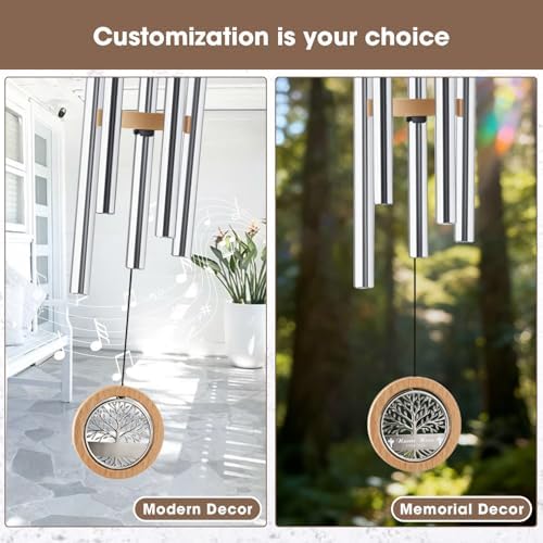 Personalized Tree of Life Wind Chimes God Bless You Gifts - Image 3
