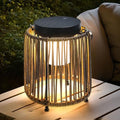 Outdoor Solar Lantern for Patio Waterproof, Rechargeable Table Lamp by BRIMMEL