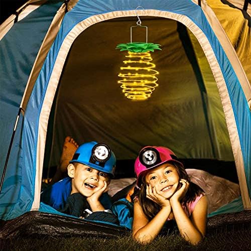 4 Pack Solar Pineapple Lights 60LED Waterproof Outdoor Hanging Funny Lights - Image 6