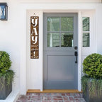 FemiaD 3Pcs Yay You're Here Door Sign Welcome Sign for Front Porch Standing 8x48inch Large Farmhouse Outdoor Wood Vertical Tall Funny Large Welcome Signs for Home - Image 4